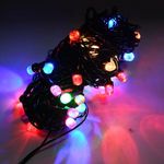 MAPPERZ Led Serial String Lights for Home Decore Copper Wire 36 led Lights for Diwali Birthday Festive Decore, Indoor/Outdoor (Multicolour, 9 Meter)