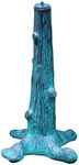 ROME B65 Tree Trunk Sundial Pedestal Base, Cast Iron with Painted Finish, 16-Inch Height