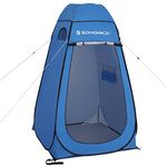 SONGMICS Portable Pop up Tent Dressing Room Privacy Shelter for Outdoor Camping Fishing Beach Shower Toilet with Zippered Carrying Bag Blue UGPT01BU