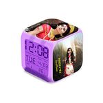 SHRI KRISHNA Alarm Clock, Personalized/Customized Digital, Led Alarm Clock, For Bedroom, Table, Desk, Kids Room (Multicolor) Photo Print ,Plastic, Digital