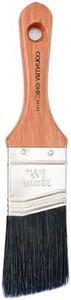 Chalk Style Paint Brush - Short-Handle Brush with Synthetic Angled Bristles for Smooth Furniture Paint Application with Minimal Brush Strokes, No Shedding, Vegan - Best for Water-Based Paint - 1.5"