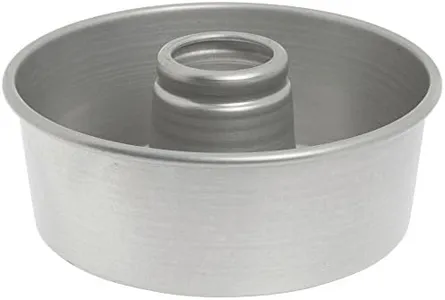 Bundy Chicago Metallic Aluminum Angel Food Cake Pan with AMERICOAT Glaze - 10"Dia x 3 3/4"D