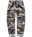 Surplus Cargo Trousers Mens Airborne Vintage, nightcamo, 3XL