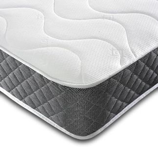 Sleepur-pedic Memory Foam and Springs 3ft Single Mattress, 16cm Deep Budget Mattress For Single Bed, Ideal for Young adult and Kids, Hypoallergenic, Fire-Retardant, Soft-Med Firmness (90CM X190CM)