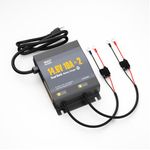Power Queen 2 Bank Marine Battery Charger 20A (10A/Bank), Dual Smart Lithium Battery Charger, 12V LiFePO4 Batteries Charger Waterproof with LED Indicator for RV, Boat,Trolling Motor, Lead Acid