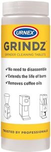 Urnex Grindz Professional Coffee Grinder Cleaning Tablets - 430 Grams - All Natural Food Safe Gluten Free - Cleans Burr and Casing - Help Extend Life of Your Grinder