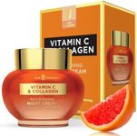 Skin Ceremony Vitamin C & Collagen Face Moisturizer - Anti-Aging, Skin Tightening, Reduces Wrinkles - Dermatologist Tested, Cruelty-Free Korean Skin Care for All Skin Types - 1.69 Fl. Oz