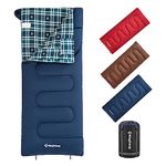 KingCamp Sleeping Bag 4 Season in Cotton Flannel Sleeping Bags for Adult Kids Junior Lightweight Winter Warm Envelope Style for Hiking Backpacking Camping Traveling Indoor Outdoor