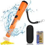 Flintronic Metal Detector Pinpointer, 360° Portable Metal Detector Finder Pinpointer, Waterproof Handheld Pin Pointer with LED and Holster, Metal Detecting Tool for Locating Gold, Coin,Silver