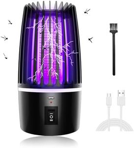 Mosquito Killer Lamp, 4000mAh Electric Fly Catcher USB Rechargeable, 2 in 1 Insect Trap Lamp And Lighting Lamp, Pest Repellent Mosquitoes Killer Light for Indoor & Outdoor