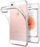 COVER CAPITAL Back Cover Soft Slim Shockproof Back case for Iphone 5G / 5S (Transparent)