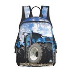 MEPED Farm Tractor Print Simple Lightweight Backpack School Bag 12.5x26x37 Cm Girls Boys Cute Patterns