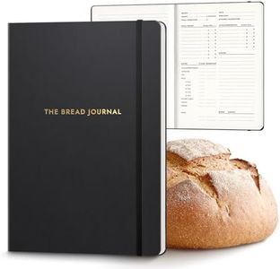 Bakers Recipe Book to Write in Your Own Recipes & Record Details - Bread Making Recipe Journal for Own Recipes - Gifts for Bread Bakers - Soft Vegan Leather Recipe Book - 128 Pages - Gold