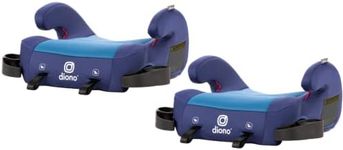 Diono Solana 2 XL Pack of 2 2022, Dual Latch Connectors, Lightweight Backless Belt-Positioning Booster Car Seat, 8 Years 1 Booster Seat, Blue