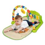 Baybee Piano Play Gym Mat for Babies, Activity Playgym for Baby with 5 Hanging Toys, Music & Lights | Playing Mat for New Born Baby | Indoor Play Gym for Babies 0 to 12 Months Boy Girl (Green)