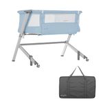 Dream On Me Skylar Bassinet & Bedside Sleeper, Blue