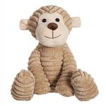 Apricot Lamb Toys Plush Corduroy Monkey Stuffed Animal Soft Cuddly Perfect for Child (Corduroy Monkey 8.5 Inches)