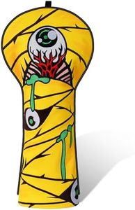 Big Crazy Golf Headcovers - Funny Golf Club Covers - Golf Head Covers - Golf Driver Head Covers, Funny Driver Headcover, Tour Grade PU Leather -Waterproof, Soft Lining Golf Birthday Present (Eyes)