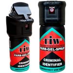 Self-Defence Professional Quality UK Legal Criminal ID Spray. Police Used Brand TIW TW1000. (1 x 40mL Unit) FARB-GEL-SPRAY for Women & Men. (Flip-Top Cap Model)