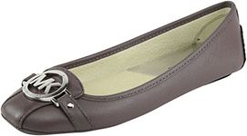 Michael Kors Fulton Moc Flats Cinder Saffiano Shoes (8), Cinder, 6 UK