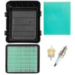 Hoypeyfiy 17211-ZL8-023 Air Filter Lawn Mower 17231-Z0L-050 Cleaner Cover Spark Plug Fuel Filter Replacement for Honda GCV135 GCV160 GCV190 GC190LA GC135 GCV160A Engine HRB216 HRB217 HRR216