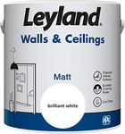 Leyland 423394 Walls & Ceilings Matt, 2.5 litres, Brilliant White 2.5 l (Pack of 1)