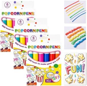 Popcorn Pens 3D Art Kit, 6 Colors Puffy Paint Pens for Crafts, 3Pcs