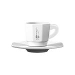 Bialetti Espresso Cups & Saucers, Set of 4, White