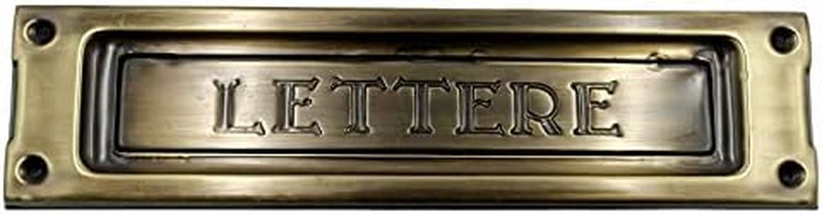 Kombi Antique Bronze Brass Letter Plate Letter Box Post Box Mailbox Antique Brass