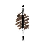 Ksvsonrvi Eyebrow Brush, Professional Double-Ended Angled Eye Brow Brush and Spoolie Brush, Black