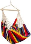 AMANKA XXL Swing Chair 185x130cm cloth Hanging Seat it rotates 360° Rainbow