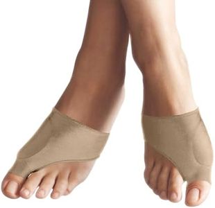 Copper Compression Bunion Corrector Relief Sleeve, Copper Infused Orthopedic Brace Big Toe Alignment, Plantar Fasciitis, Hallux Valgus Relief - Toe Straightener & Spacer for Women & Men Pair Nude S/M