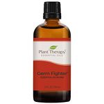 Plant Therapy Germ Fighter Synergy Essential Oil Blend. 100% Pure, Undiluted, Therapeutic Grade. Blend of: Lemon, Clove Bud, Cinnamon Cassia, Eucalyptus, and Rosemary. 100 mL (3.3 Ounce).