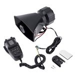 100W 12V 7 Sound Car Electronic Warning Siren Motorcycle Alarm Firemen Ambulance Loudspeaker with MIC