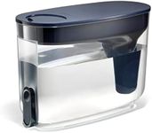 LifeStraw Home– Water Filter Dispenser, 18-Cup, Midnight Blue, BPA Free for Protection Against tap Water contaminants Including Bacteria, parasites, microplastics, Lead, Mercury, and Other Chemicals