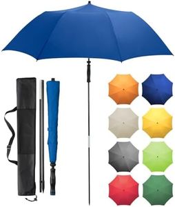 FARE Reise-Sonnenschirm Travelmate Camper UV Schutz 50+ für Koffer Flugzeug Camping Balkon Strand Garten (Blau)