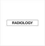 Radiology | Acrylic Board Fixed on Waterproof Sticker with double sided Tape