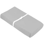 Kushies Baby Contour Change Pad Cover Ultra Soft 100% Cotton Flannel, Made in Canada, Grey Solid