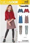 NEW LOOK Sewing Pattern 6592 - Girls' Sportswear, A(8-10-12-14-16)