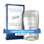 Secret Clinical Strength Invisible Solid Women's Antiperspirant & Deodorant Completely Clean Scent, 1.6 Fluid Ounce by Secret