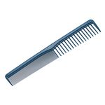 FRCOLOR Professional Styling Comb, 7 Inch Fine and Wide Tooth Hair Comb Carbon Fiber Combs for Hair Stylist Hair Cutting Comb Blue