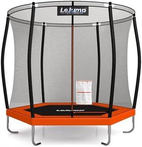 LeJump Trampoline 7.7FT Recreational Big Trampoline, with Enclosure Net, ASTM Approved, Outdoor Trampoline for Adults and Kids (7.7ft)