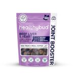 Healthybud Hip and Joint Supplement Dog Treats - Soft Beef Liver Bites with Glucosamine, Chondroitin, Green Lipped Mussels, Omega-3, Turmeric, Collagen, Senior Dog Chews for Arthritis Support, 14.1oz