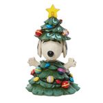 Enesco Peanuts by Jim Shore Snoopy As Christmas Tree Figurine