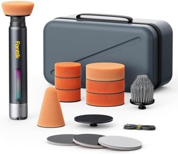 Fanttik P10 Pro Mini Car Buffer Polisher, 4000mAh Cordless Rotary Car Polisher Waxer, 2 Inch/3 Inch, 3 Variable Speed 300-950 RPM Car Detailing Kit for Polishing, Sanding, Waxing and Cleaning