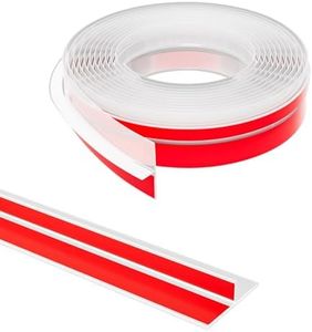 Elvone T-Shaped Door Draft Stopper, 1.97 in x 20 Ft Silicone Seal Strip for Door & Windows Gaps, Weather Stripping Shower Door Sweep, 20Ft, Clear