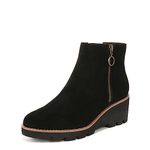 Vionic Women's Hazal Bootie, Black Suede, 6 UK