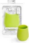 ezpz Tiny Cup (Lime) - 100% Silicone Training Cup for Infants - 4 months + - Designed by a Pediatric Feeding Specialist - Baby-led Weaning Essentials & Baby Gifts