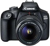 Canon EOS 4000D DSLR Camera and EF-S 18-55 mm f/3.5-5.6 III Lens - Black (Renewed)