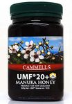 CAMMELLS Raw Manuka Honey UMF 20+ (Ultra Premium), 500gr (1.1lb), product of New Zealand, UMF license # 1033